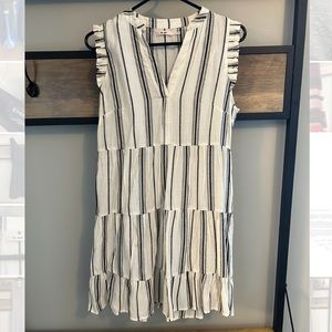 Mi Ami White Embroidered Sundress